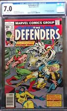Defenders #47, CGC 7.0 FN/VF, 1st Moon Knight Team-up; Hulk, Valkyrie, Zodiac picture