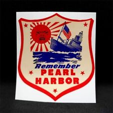 Remember Pearl Harbor, Vintage Style Decal, Vinyl Sticker, Sun, WW2 picture