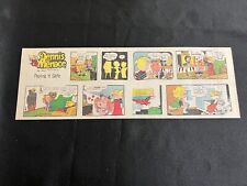 #Q11 DENNIS THE MENACE by Hank Ketcham Lot of 4 Sunday Quarter Page Strips 1983 picture