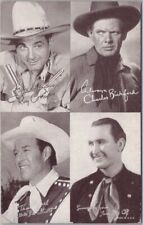 Mutoscope Arcade Card Cowboy Western - Ray Corrigan, Charles Bickford, Tim McCoy picture