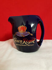 Vintage Seagrams Crown Royal Cobalt Pitcher The Legendary Import Crown On Pillow picture