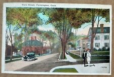 Main Street. Farmington Connecticut Vintage Postcard picture