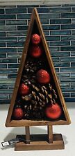 NEW Vintage Celebrate It Christmas Noel Pinecone Lodge 14.5” x  7.5” picture