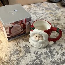 Home Trends Homespun Holiday Collection “Santa” Mug Porcelain CKRO picture