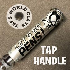 nice shorty LET'S GO PENS Pittsburgh Penguins hockey BEER TAP HANDLE marker pull picture