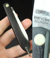 vintage Robt Klass pocket knife Solingen rostfrei wood ESTATE SALE picture