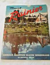 Mount Rainier National Park Booklet Brochure WA Illustrated Bob & Ira Spring picture