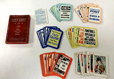 Vintage Chad Valley Card Game, Fleet Street, 1920s Complete picture