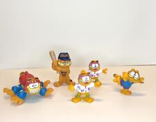 Vintage Lot Of 5 Garfield Figures  picture