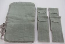 Lot (16) Vintage Silverware Tarnish-Proof Grey Felt Cloth Pouches Sleeves picture