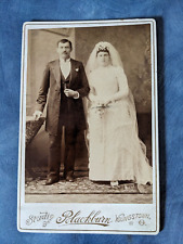 Vintage Youngstown Ohio Wedding Photo Studio Of Blackburn Cabinet Card  picture