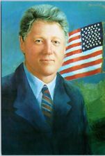 William J. Clinton 42nd U.S. President Portrait by Morris Katz 1992 Postcard picture
