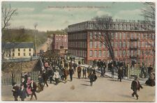 Noon Hour Manville Cotton Mills Rhode Island Posted 1910 Postcard picture