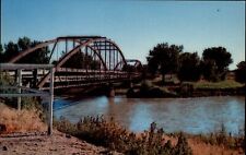 Fort Laramie Military Bridge Wyoming ~ 1970s vintage postcard picture