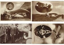 EARLY AVIATION, AVIATOR CHARLES LINDBERGH 5 Vintage REAL PHOTO Postcards (L3018) picture