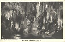 Stalactites Formations, Ball Room, Beautiful Caverns of Luray, Virginia Postcard picture