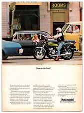 Vintage 1974 Kawasaki Motorcycles - Original Print Advertisement (8x11) picture