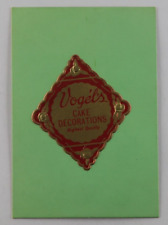 Vintage Ephemera Vogel's Cake Decorations Label picture