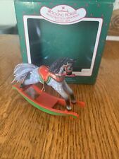 1988 Hallmark Rocking Horse Collector Series Christmas Ornament 8th In Series picture
