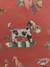 Brunschwig &Fils Animality's Fabric In Orange Sold BTY 6 Yds Avail picture