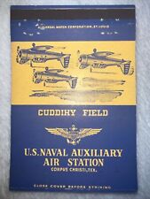 Vintage Matchbook/Postcard U.S. Naval Auxiliary Air Station, Corpus Christi, Tex picture