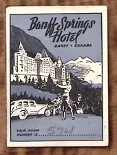 1930s BANFF SPRINGS HOTEL BANFF CANADA FOLD OUT MAP FOR GUESTS ROOM #574 Z2933 picture