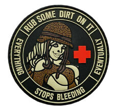 Pinup Girl Combat Medic,Paramedic,EMS,EMT Rub Some Dirt Path [3D-PVC -PG5] picture