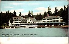 Rangeley Lake ME-Maine, The Mountain View House Vintage Souvenir Postcard picture