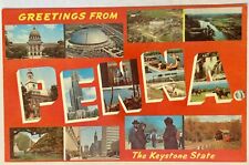 Greetings from Pennsylvania. The Keystone state. Civic Arena. Vintage Postcard picture