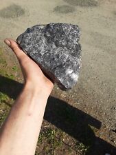 Large Natural Raw Silver Streaked Obsidian picture