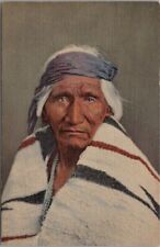 1937 Native Americana Indian Postcard 