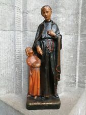 Antique Belgium Saint Gerard Gerardus Majella Patron of Mothers Statue Figure picture