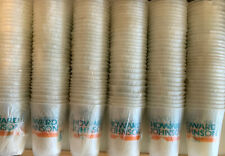 Lot Of 180 Vtg. Howard Johnson Hotel Motel Plastic Room Cups NEW Wrapped 1980’s picture