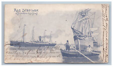 Red Star Line Private Mailing Card Antwerpen New York Steamship Ocean Liner picture