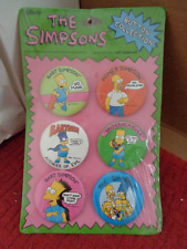 THE SIMPSONS - BUTTON COLLECTION 1990 BUTTON UP / SEALED  LQQK  picture