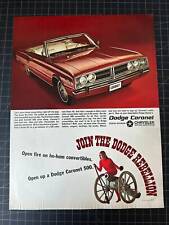 Vintage 1966 Dodge Coronet Print Ad picture