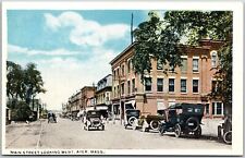 Main Street Looking West Ayer Massachusetts MA Cars Street View Postcard picture