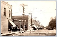 Barron~Old Bus~Drugstores~Tracts~Notions?~Cafe~No Trouble Plowing Here~RPPC 1932 picture