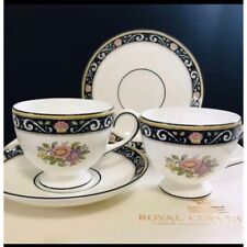 Wedgwood Runnymede Lee Cup Saucer Pair Set picture