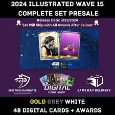 Topps Star Wars Card Trader 2024 Illustrated CTI Wave 15 Gold Grey Whit PRESALE picture