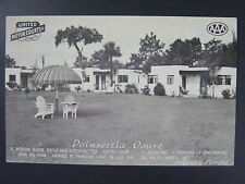 Orlando Florida FL Poinsettia Motor Court Vintage Postcard c1950's picture