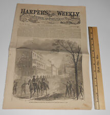 1865 Harpers Weekly April 1 Civil War Era News History General Sherman Carolina picture