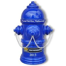 HD Supply Waterworks 2013 Blue Fire Protection Fire Hydrant Cookie Jar EUC picture