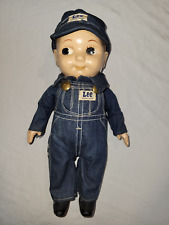 Vintage 1950s Buddy Lee Doll Lee Jeans Denim Original Railroad Engineer picture