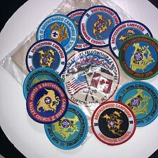 Boy Scout 11 Brotherhood Camporee Patches And 1970 Northern Lights Neckerchief picture