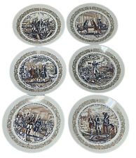 D'Arceau Limoges Lafayette Legacy American Revolutionary War Collector Plates 6 picture