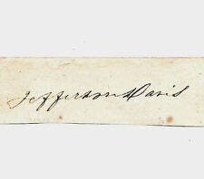 Jefferson Davis Autograph Reprint On Genuine Original Period 1860s Paper  picture