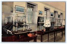 c1940s Ship Models Roosevelt Library in Hyde Park New York NY Postcard picture