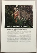 Vintage 1964 Original Print Advertisement Full Page -   United Airlines West picture
