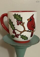 Gorgeous Red Cardinal Bird Glory Haus Christmas Coffee Mug picture